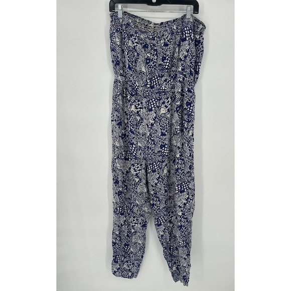 Lilly Pulitzer x Target Womens XXL Upstream Fish Print Strapless Jumpsuit Beachy - Picture 5 of 8